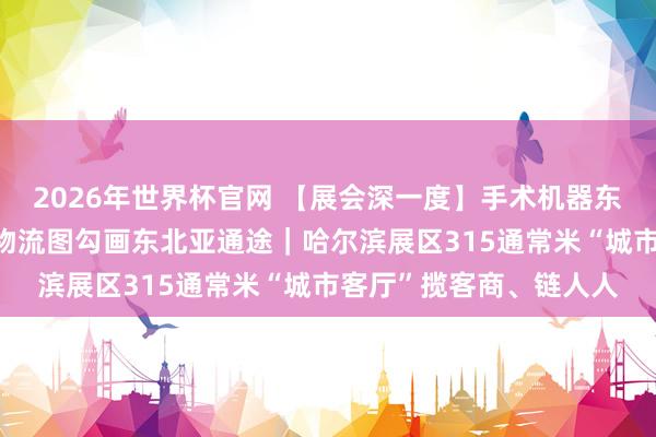 2026年世界杯官网 【展会深一度】手术机器东说念主现场“操刀”，物流图勾画东北亚通途｜哈尔滨展区315通常米“城市客厅”揽客商、链人人