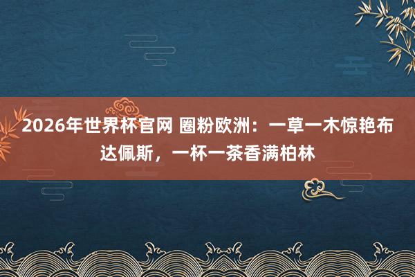 2026年世界杯官网 圈粉欧洲：一草一木惊艳布达佩斯，一杯一茶香满柏林